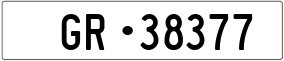 Trailer License Plate